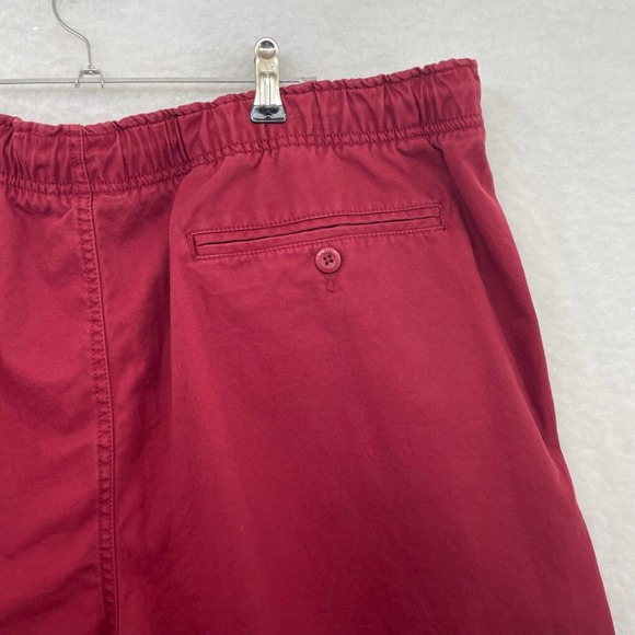 L.L. bean Mens shorts size XXL Classic fit drawstring Red outdoor organic cotton - Picture 4 of 5